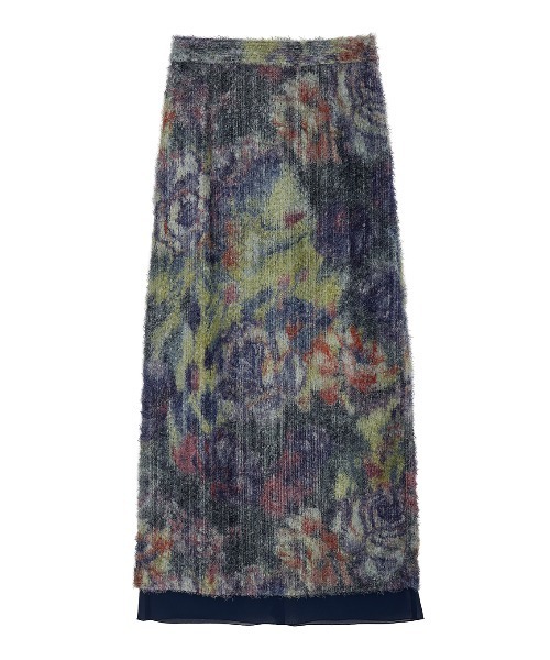 Ameri(アメリ)の「WOVEN PATTERN FLOWER SKIRT(スカート・レディース・ネイビー/ブラウン・MEDIUM/SMALL)」の18枚目の写真