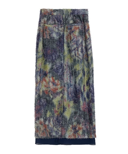 Ameri(アメリ)の「WOVEN PATTERN FLOWER SKIRT(スカート・レディース・ネイビー/ブラウン・MEDIUM/SMALL)」の10枚目の写真