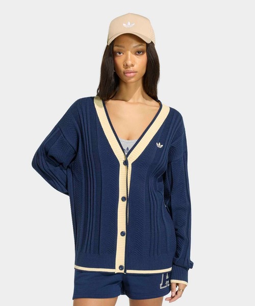 CABLE KNIT CARDIGAN / アディダスオリジナルス adidas Originals