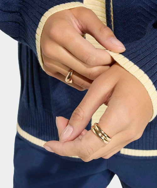 adidas(アディダス)の「CABLE KNIT CARDIGAN / アディダスオリジナルス adidas Originals(カーディガン/ボレロ・レディース・ライトイエロー/ブルー・XX-LARGE/LARGE/MEDIUM/SMALL/X-LARGE/X-SMALL)」の6枚目の写真