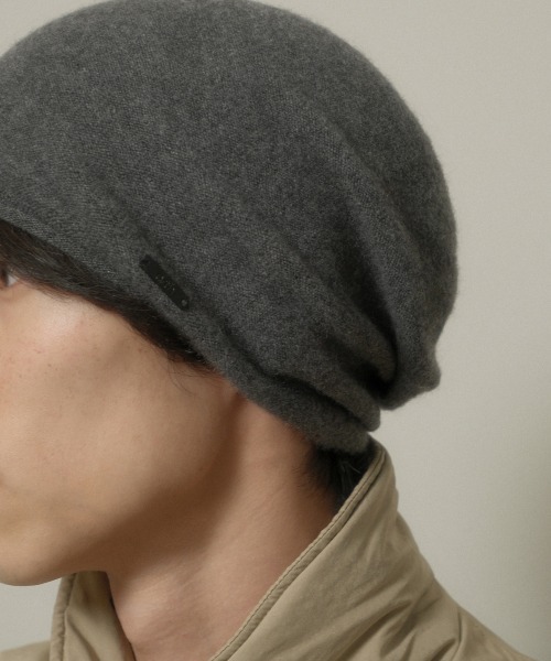 arth(アース)の「arth High Gage Ca Beanie / アース(ニットキャップ/ビーニー・メンズ・グレー/ブルー/ブラック/ライトベージュ・57~59cm)」の2枚目の写真