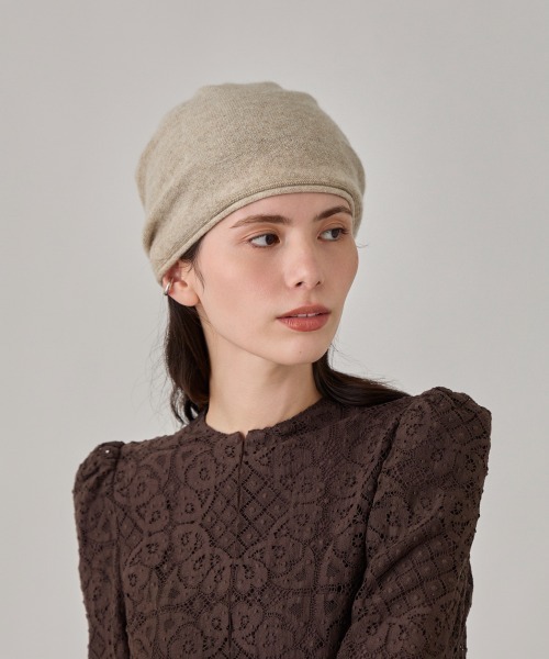 arth(アース)の「arth High Gage Ca Beanie / アース(ニットキャップ/ビーニー・メンズ・グレー/ブルー/ブラック/ライトベージュ・57~59cm)」の3枚目の写真