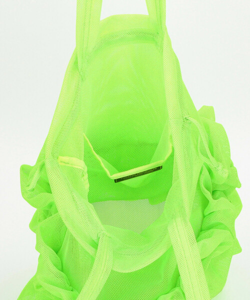 FREAK'S STORE(フリークスストア)の「THEATRE PRODUCTS/シアタープロダクツ メッシュフリル 巾着バッグ(トートバッグ・レディース・グリーン/グレー/ブラック・ONE SIZE)」の14枚目の写真