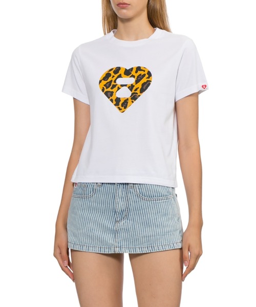 APEE BY A BATHING APE(エイピーバイアベイシングエイプ)の「APEE LEOPARD PRINTED TEE(Tシャツ/カットソー・レディース・ブラック/ホワイト・SMALL/X-SMALL)」の5枚目の写真