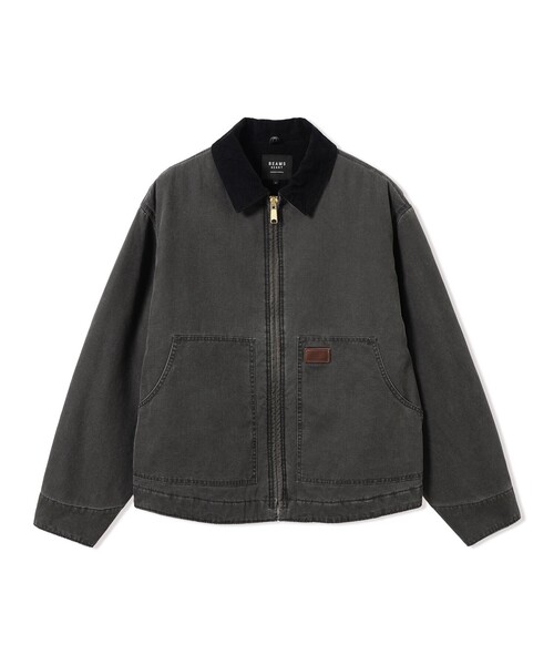 BEAMS HEART(ビームスハート)の「コットンダック ショートジャケット(ブルゾン・メンズ・ライトブラウン/ブラック・SMALL/MEDIUM/LARGE)」の3枚目の写真