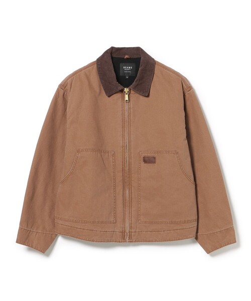 BEAMS HEART(ビームスハート)の「コットンダック ショートジャケット(ブルゾン・メンズ・ライトブラウン/ブラック・SMALL/MEDIUM/LARGE)」の14枚目の写真