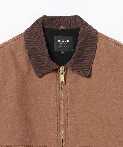 BEAMS HEART(ビームスハート)の「コットンダック ショートジャケット(ブルゾン・メンズ・ライトブラウン/ブラック・SMALL/MEDIUM/LARGE)」の15枚目の写真