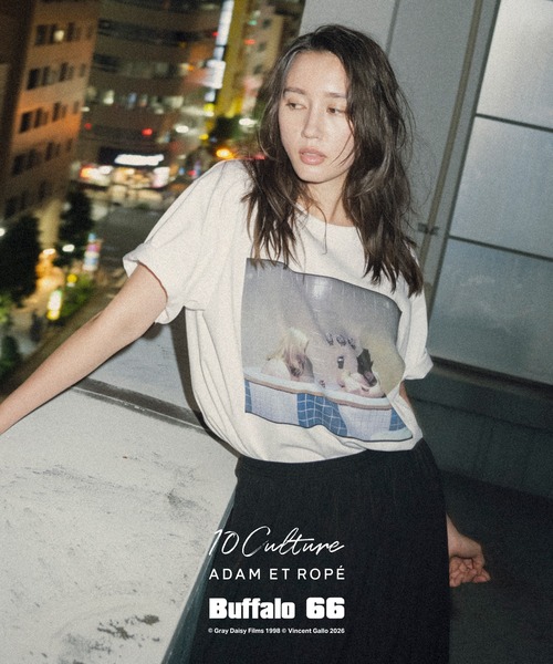 ADAM ET ROPE'(アダムエロペ)の「【Buffalo 66 × 10Culture for ADAM ET ROPE'】Buffalo 66 T SHIRT(Tシャツ/カットソー・メンズ・ブラック系その他/グレー系その他/スミクロ/ホワイト系その他2/ブラック系その他2/ブラック系その他3/ホワイト系その他/ホワイト/チャコールグレー/ライトグレー/ブラック/グレー・M/L/XL)」の6枚目の写真