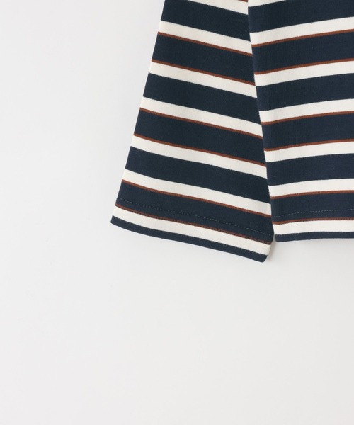 LOWRYS FARM(ローリーズファーム)の「ボーダーカット2PLS 1048986(Tシャツ/カットソー・キッズ・ネイビー/ホワイト/ブラウン・140cm/110cm/150cm/120cm/130cm)」の8枚目の写真