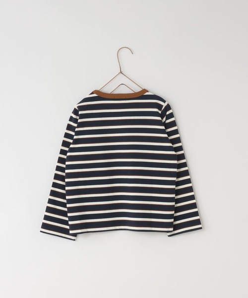 LOWRYS FARM(ローリーズファーム)の「ボーダーカット2PLS 1048986(Tシャツ/カットソー・キッズ・ネイビー/ホワイト/ブラウン・140cm/110cm/150cm/120cm/130cm)」の10枚目の写真