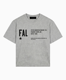 INFO ヘビーウェイトクロップ半袖Tシャツ [メランジグレー]