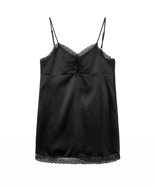 TTUDEMENT(トュードメント)の「SATIN DOT SLEEVELESS DRESS_BLACK(ワンピース・レディース・その他・SMALL/MEDIUM)」の3枚目の写真