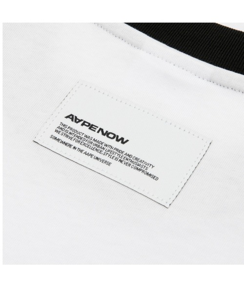 AAPE BY A BATHING APE(エーエイプバイアベイシングエイプ)の「AAPE NOW SPADES RAGLAN LONG SLEEVE TEE(Tシャツ/カットソー・メンズ・ネイビー/ブラック・SMALL/LARGE/MEDIUM)」の5枚目の写真
