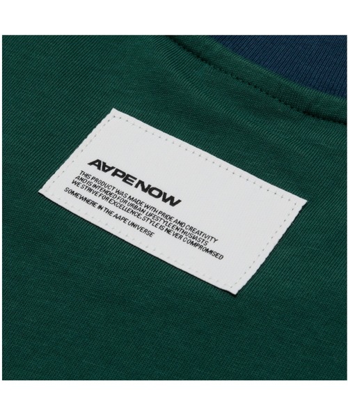 AAPE BY A BATHING APE(エーエイプバイアベイシングエイプ)の「AAPE NOW SPADES RAGLAN LONG SLEEVE TEE(Tシャツ/カットソー・メンズ・ネイビー/ブラック・SMALL/LARGE/MEDIUM)」の8枚目の写真