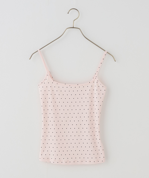 Oriens JOURNAL STANDARD（オリエンス ジャーナルスタンダード）の「【NIIHAI/ニーハイ】TANK IN PINK POLKA（キャミソール・レディース・ピンク系その他・X-SMALL）」の2枚目の写真