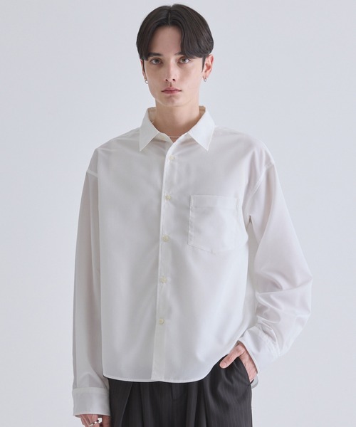 LUENNA（ルエナ）の「【LUENNA】Compact Regular Collar Long Sleeve Shirt / コンパクトレギュラーカラー長袖シャツ（シャツ/ブラウス・メンズ・ブラック系1/ブルー/ホワイト・L/M/S）」の2枚目の写真