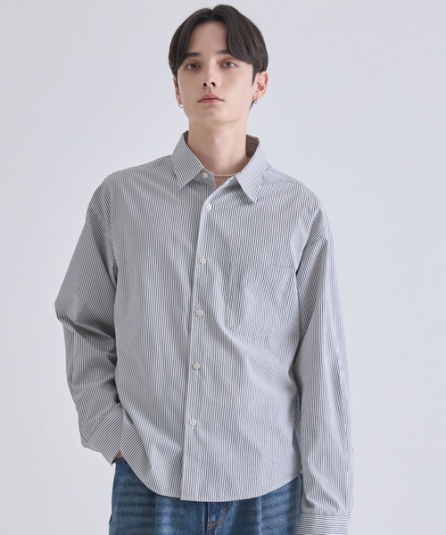 LUENNA（ルエナ）の「【LUENNA】Compact Regular Collar Long Sleeve Shirt / コンパクトレギュラーカラー長袖シャツ（シャツ/ブラウス・メンズ・ブラック系1/ブルー/ホワイト・L/M/S）」の4枚目の写真