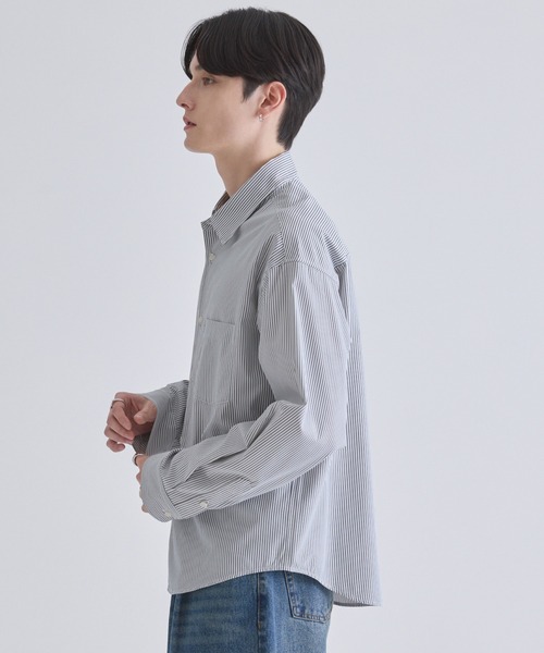 LUENNA（ルエナ）の「【LUENNA】Compact Regular Collar Long Sleeve Shirt / コンパクトレギュラーカラー長袖シャツ（シャツ/ブラウス・メンズ・ブラック系1/ブルー/ホワイト・L/M/S）」の5枚目の写真