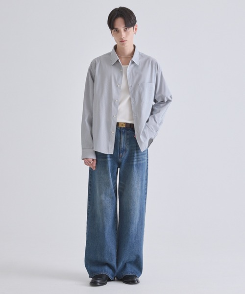LUENNA（ルエナ）の「【LUENNA】Compact Regular Collar Long Sleeve Shirt / コンパクトレギュラーカラー長袖シャツ（シャツ/ブラウス・メンズ・ブラック系1/ブルー/ホワイト・L/M/S）」の6枚目の写真