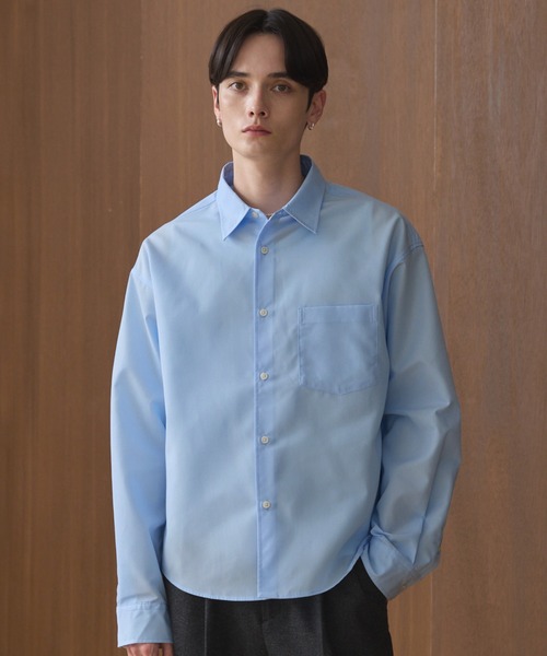 LUENNA（ルエナ）の「【LUENNA】Compact Regular Collar Long Sleeve Shirt / コンパクトレギュラーカラー長袖シャツ（シャツ/ブラウス・メンズ・ブラック系1/ブルー/ホワイト・L/M/S）」の9枚目の写真