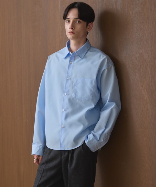 LUENNA（ルエナ）の「【LUENNA】Compact Regular Collar Long Sleeve Shirt / コンパクトレギュラーカラー長袖シャツ（シャツ/ブラウス・メンズ・ブラック系1/ブルー/ホワイト・L/M/S）」の13枚目の写真