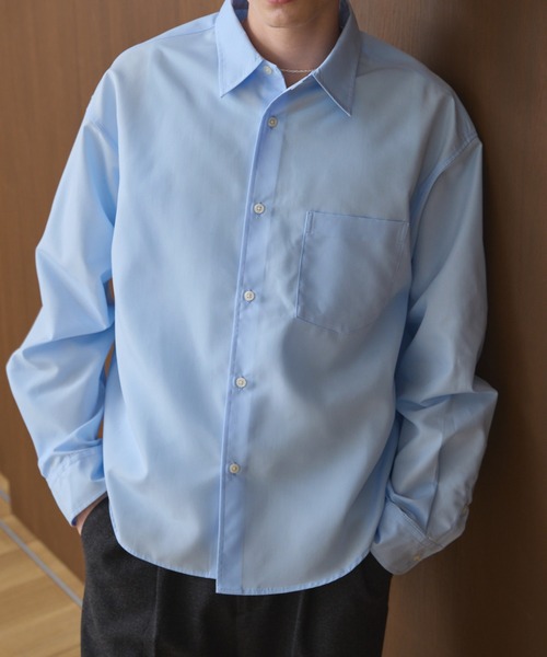 LUENNA（ルエナ）の「【LUENNA】Compact Regular Collar Long Sleeve Shirt / コンパクトレギュラーカラー長袖シャツ（シャツ/ブラウス・メンズ・ブラック系1/ブルー/ホワイト・L/M/S）」の15枚目の写真