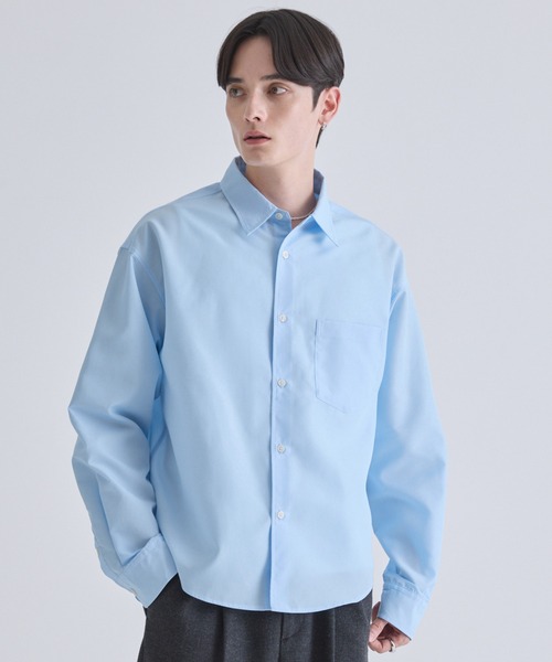 LUENNA（ルエナ）の「【LUENNA】Compact Regular Collar Long Sleeve Shirt / コンパクトレギュラーカラー長袖シャツ（シャツ/ブラウス・メンズ・ブラック系1/ブルー/ホワイト・L/M/S）」の18枚目の写真