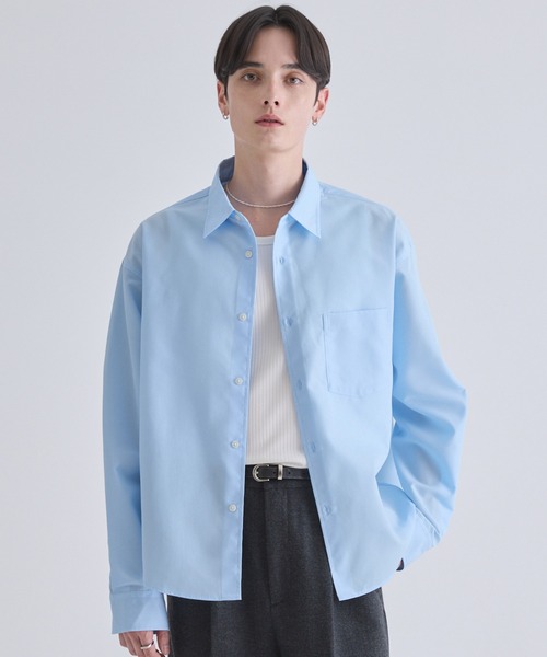 LUENNA（ルエナ）の「【LUENNA】Compact Regular Collar Long Sleeve Shirt / コンパクトレギュラーカラー長袖シャツ（シャツ/ブラウス・メンズ・ブラック系1/ブルー/ホワイト・L/M/S）」の19枚目の写真