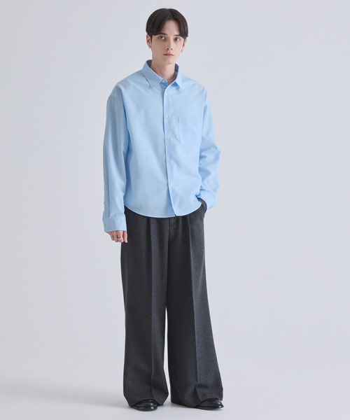 LUENNA（ルエナ）の「【LUENNA】Compact Regular Collar Long Sleeve Shirt / コンパクトレギュラーカラー長袖シャツ（シャツ/ブラウス・メンズ・ブラック系1/ブルー/ホワイト・L/M/S）」の20枚目の写真