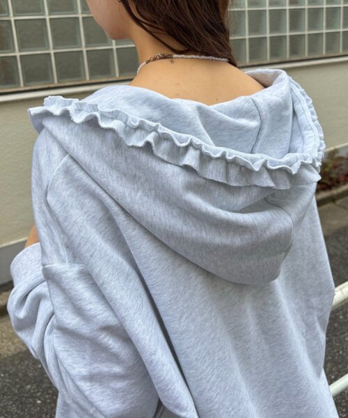 w closet(ダブルクローゼット)の「星柄パッチワークパーカー(パーカー・レディース・グリーン/ネイビー/ブルー/アイボリー・FREE)」の8枚目の写真