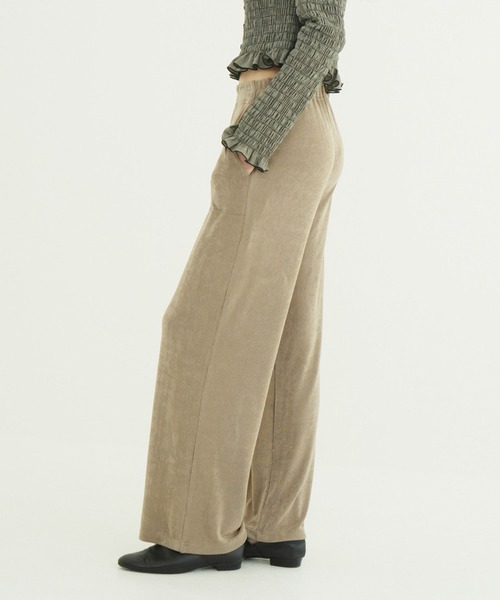 CLANE（クラネ）の「BRIGHT JERSEY PANTS（その他パンツ・レディース・ベージュ/ブラック/アイボリー・0/1/2）」の5枚目の写真