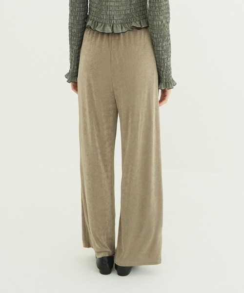 CLANE（クラネ）の「BRIGHT JERSEY PANTS（その他パンツ・レディース・ベージュ/ブラック/アイボリー・0/1/2）」の6枚目の写真