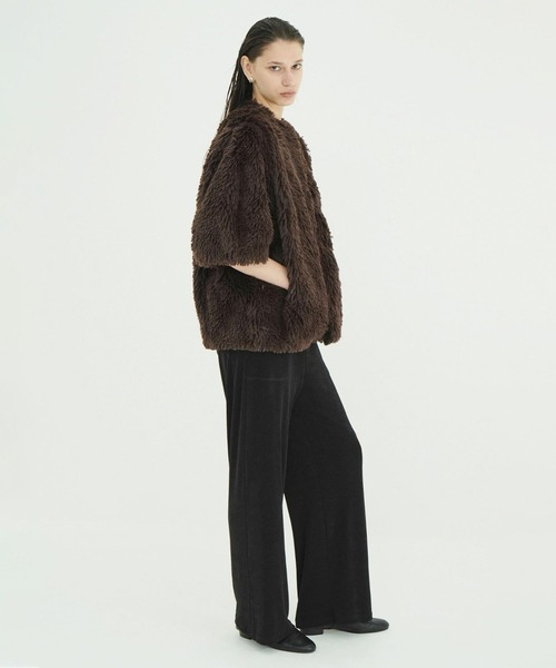 CLANE（クラネ）の「BRIGHT JERSEY PANTS（その他パンツ・レディース・ベージュ/ブラック/アイボリー・0/1/2）」の18枚目の写真