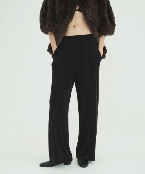 CLANE（クラネ）の「BRIGHT JERSEY PANTS（その他パンツ・レディース・ベージュ/ブラック/アイボリー・0/1/2）」の19枚目の写真
