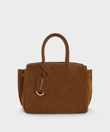 CHARLES & KEITH｜チャールズ＆キースのトートバッグ（ブラウン/茶色系