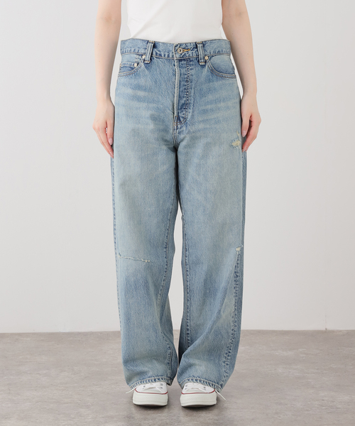 JOURNAL STANDARD LUXE(ジャーナルスタンダード ラックス)の「12OZ クラッシュダメージデニム(デニムパンツ・レディース・ブルー・SMALL/MEDIUM/LARGE)」の5枚目の写真