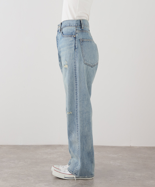 JOURNAL STANDARD LUXE(ジャーナルスタンダード ラックス)の「12OZ クラッシュダメージデニム(デニムパンツ・レディース・ブルー・SMALL/MEDIUM/LARGE)」の7枚目の写真