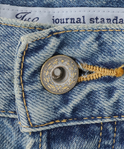 JOURNAL STANDARD LUXE(ジャーナルスタンダード ラックス)の「12OZ クラッシュダメージデニム(デニムパンツ・レディース・ブルー・SMALL/MEDIUM/LARGE)」の10枚目の写真