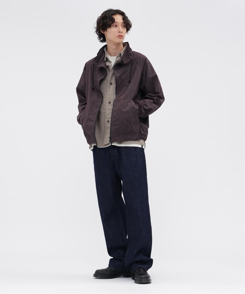 MHL.（エムエイチエル）の「COTTON NYLON PLAINWEAVE（ブルゾン・メンズ・ダークグレー/カーキ・MEDIUM/SMALL/LARGE）」の3枚目の写真