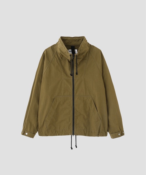 MHL.（エムエイチエル）の「COTTON NYLON PLAINWEAVE（ブルゾン・メンズ・ダークグレー/カーキ・MEDIUM/SMALL/LARGE）」の8枚目の写真