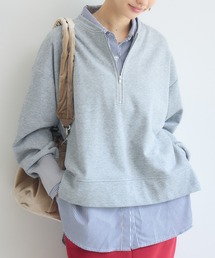 Pillini（ピリーニ）の「シャツSETハーフZIPプルオーバー（アンサンブル）」