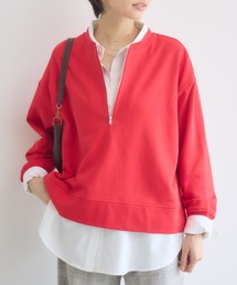 シャツSETハーフZIPプルオーバー