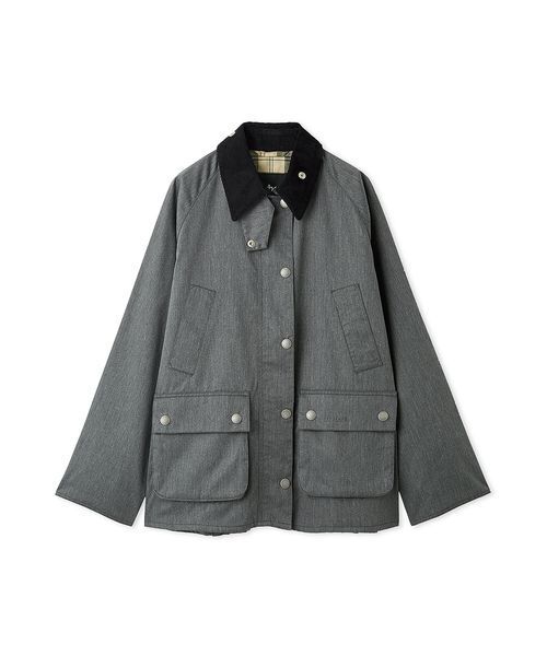 FRAY I.D(フレイアイディー)の「【撥水】【Barbour】ミドルレングスジャケット(その他アウター・レディース・グレー/アイボリー・36/38)」の22枚目の写真