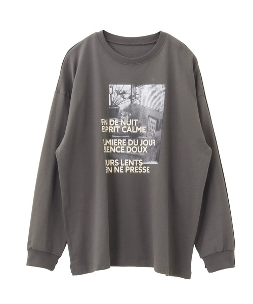 itto...(イット)の「フォトプリントロンT/ロゴT/カットソー(Tシャツ/カットソー・レディース・オフホワイト/チャコール/ブラック・M)」の16枚目の写真