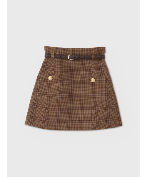 EIMY ISTOIRE(エイミーイストワール)の「CHELSEA MINI SKIRT(スカート・レディース・チェック/チャコールグレー・38/36/34)」の8枚目の写真