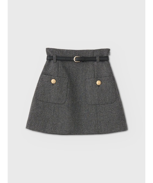 EIMY ISTOIRE(エイミーイストワール)の「CHELSEA MINI SKIRT(スカート・レディース・チェック/チャコールグレー・38/36/34)」の7枚目の写真