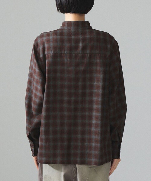 BEAMS BOY（ビームスボーイ）の「maturely / TW チェック ロングスリーブ シャツ（シャツ/ブラウス・レディース・ブラウン・0）」の12枚目の写真