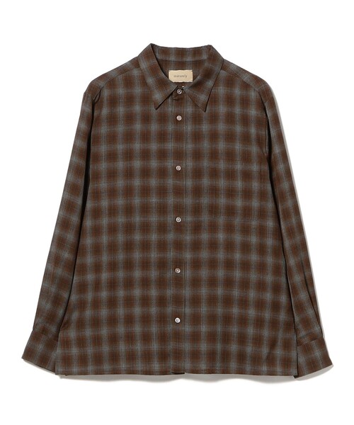 BEAMS BOY（ビームスボーイ）の「maturely / TW チェック ロングスリーブ シャツ（シャツ/ブラウス・レディース・ブラウン・0）」の16枚目の写真
