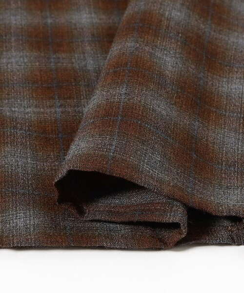 BEAMS BOY（ビームスボーイ）の「maturely / TW チェック ロングスリーブ シャツ（シャツ/ブラウス・レディース・ブラウン・0）」の20枚目の写真