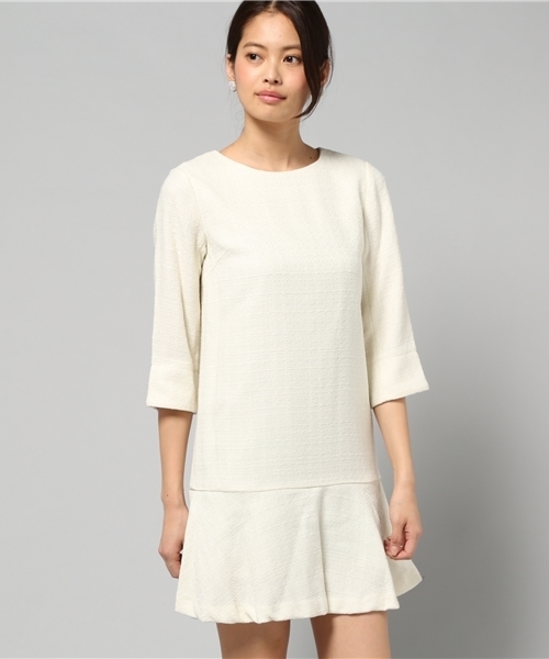 LIMITLESS LUXURY（リミットレスラグジュアリー）の「WALL W ワンピース◆（ワンピース・レディース・ブラック/ホワイト/グリーン・36/38）」の19枚目の写真